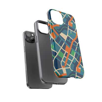 Multicolour Abstract Geometric Phone Case for Stylish Protection Compatible with iPhone 13, 14, 15 & 16 – All Models Including Pro, Pro Max & Plus