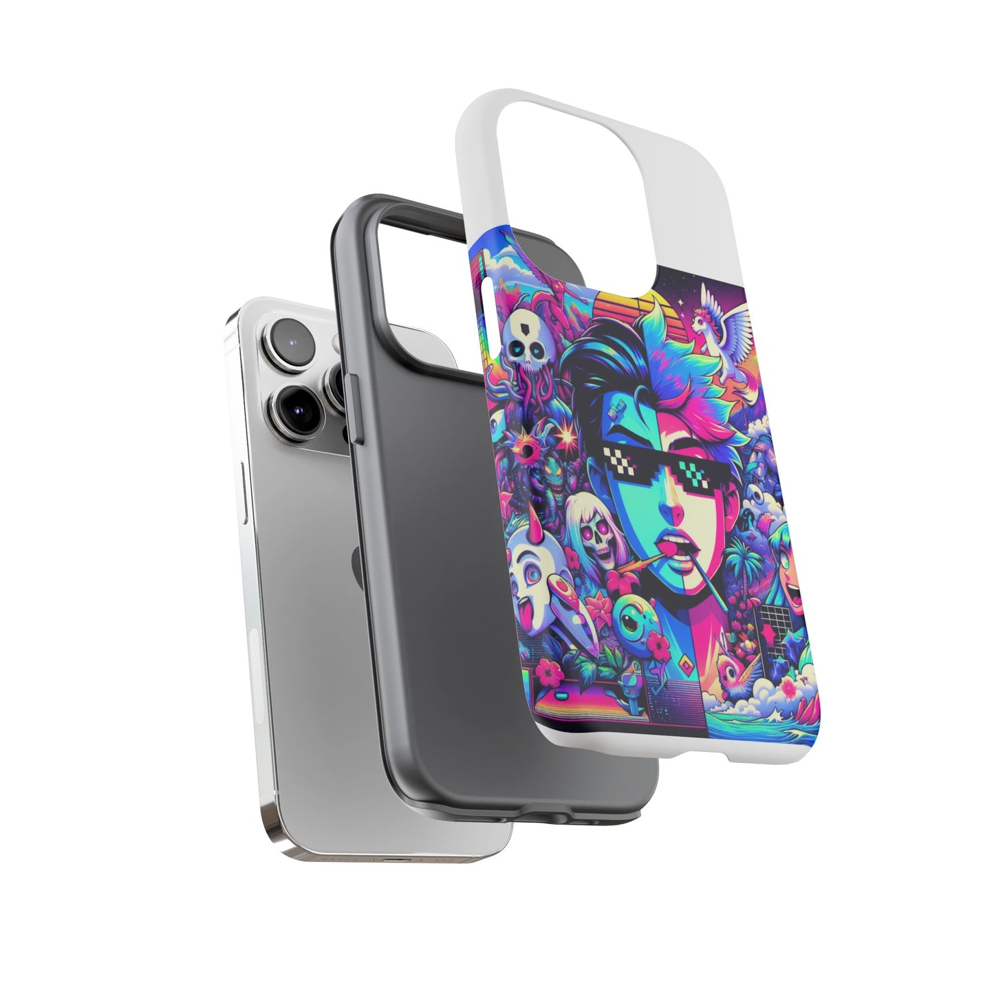skibidi on sight protective phone case for anime lovers