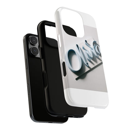 Vibrant 3D Blue Name Phone Case for Stylish Protection – Unique Accessory for Self-Expression Compatible with iPhone 13, 14, 15 & 16 – all models including Pro, Pro Max & Plus