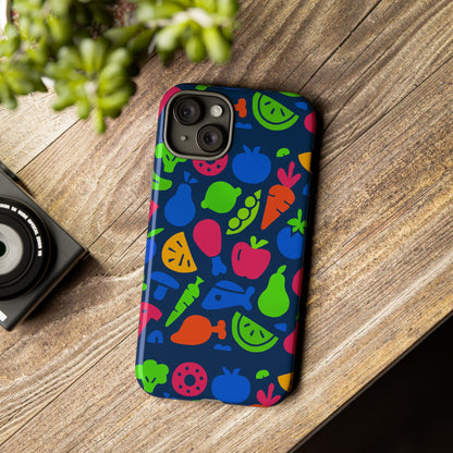 Vibrant 3D Fruit Pattern Protective Phone Case with Glossy Finish for Stylish Protection, Compatible with iPhone 13, 14, 15 & 16 – all models including Pro, Pro Max & Plus