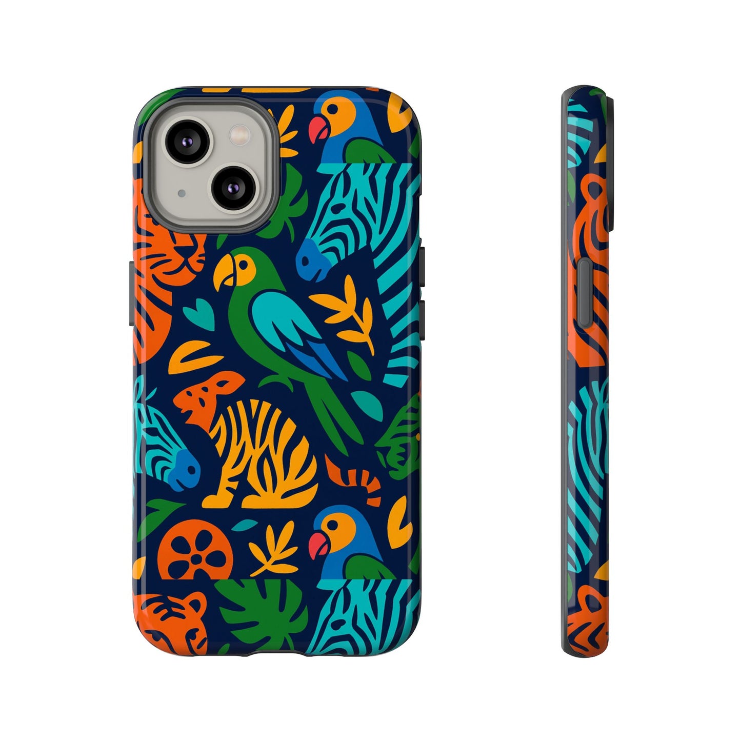 vibrant 3d animal print phone case for stylish protection – unique accessory for men and women compatible with iphone 13, 14, 15 & 16 – all models including pro, pro max & plus