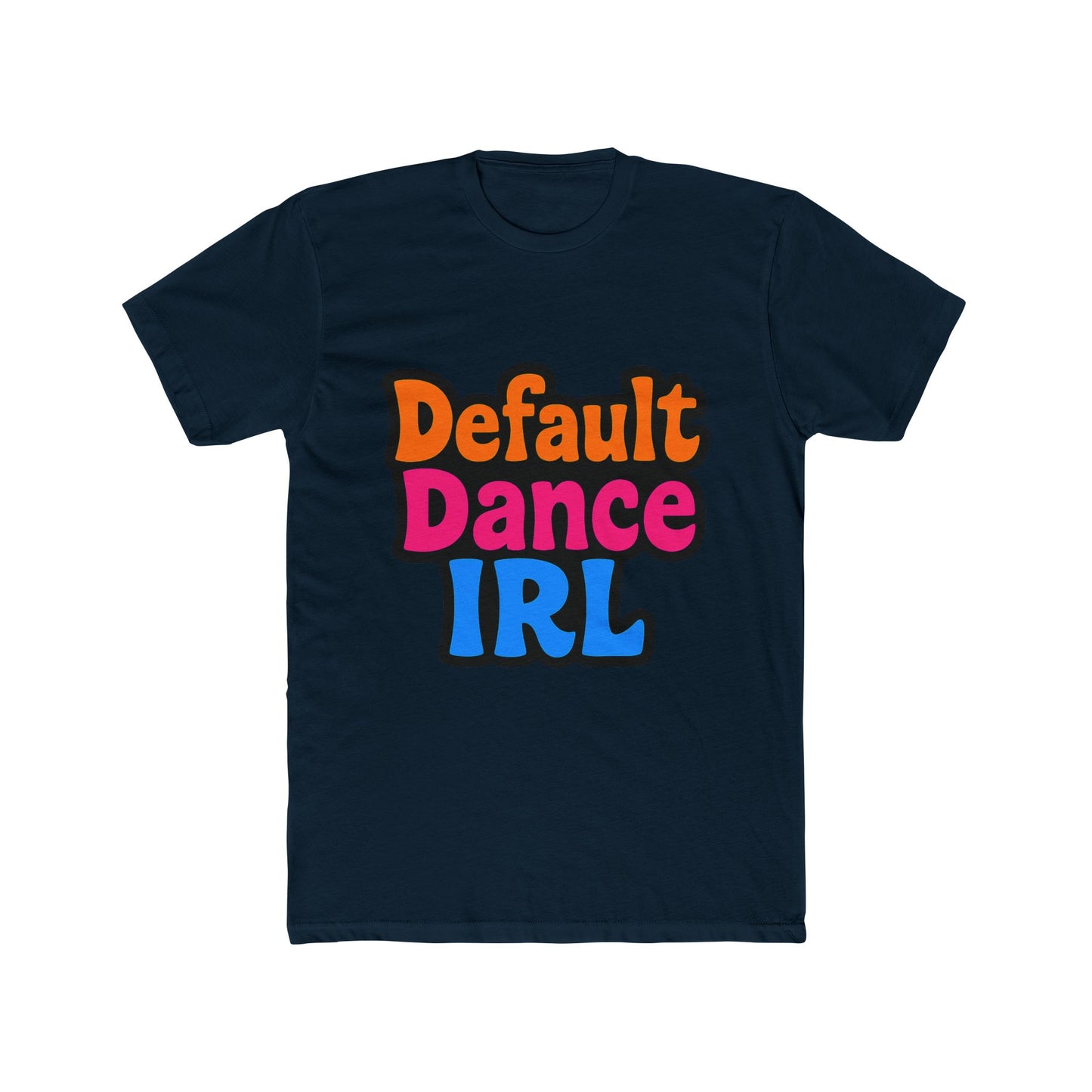 unisex t-shirt featuring multicolor video game inspired default dance design – perfect gift for gamers and enthusiasts