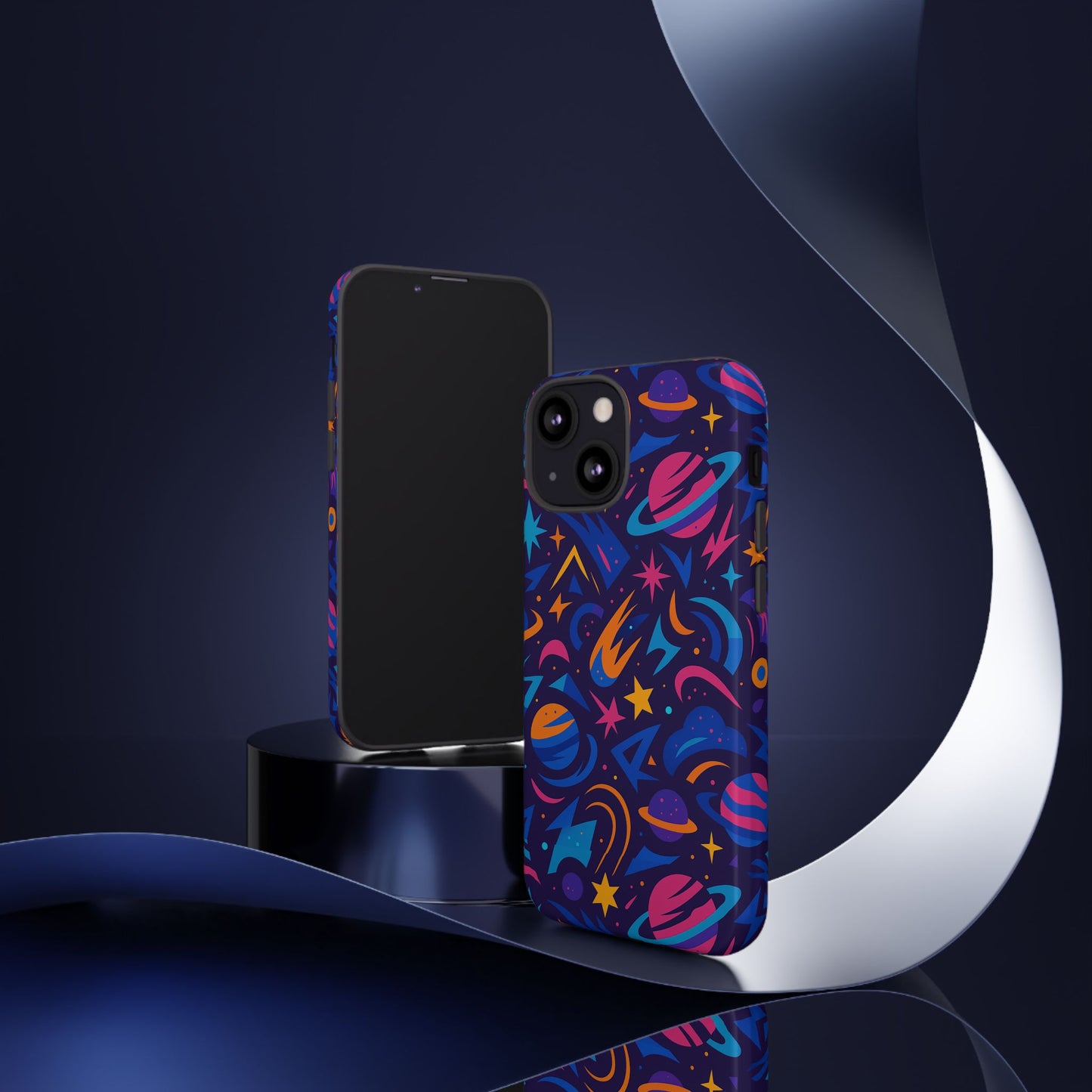 multicolour 3d wrap protective phone case with space theme for men and women – stylish protection accessory compatible with iphone 13, 14, 15 & 16 – all models including pro, pro max & plus