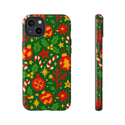 Vibrant Christmas Themed 3D Wrap Phone Case for Smartphones - Fun Holiday Accessory for Self-Expression Compatible with iPhone 13, 14, 15 & 16 – all models including Pro, Pro Max & Plus