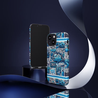 Vibrant 3D Wrap Protective Phone Case in Blue Alphabet Design for Stylish Protection and Creative Expression Compatible with iPhone 13, 14, 15 & 16 – all models including Pro, Pro Max & Plus
