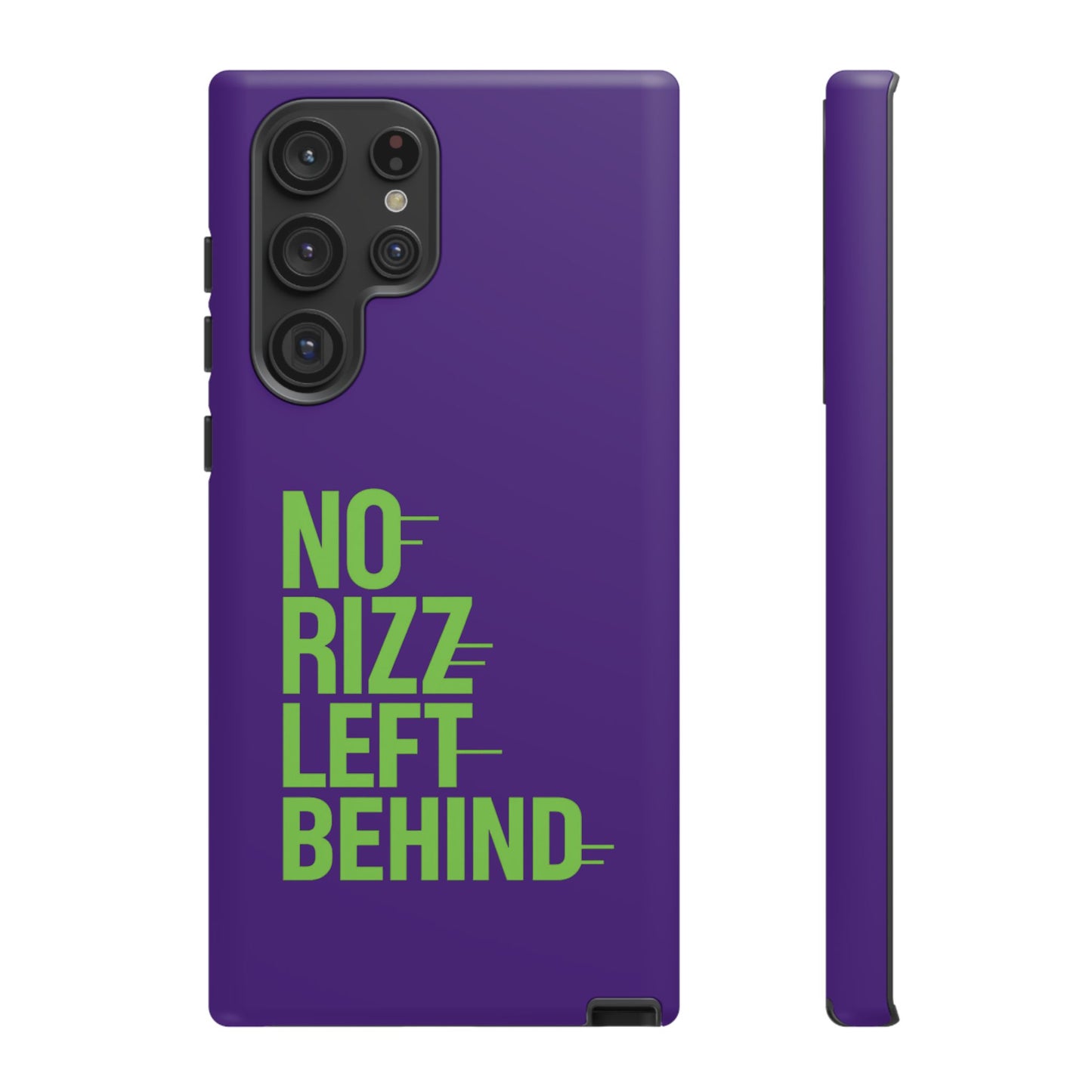 tough phone case - no rizz left behind - durable, stylish protection for active lifestyles - impact-resistant, dual layer, shock-absorbing tpu - perfect gift for tech lovers