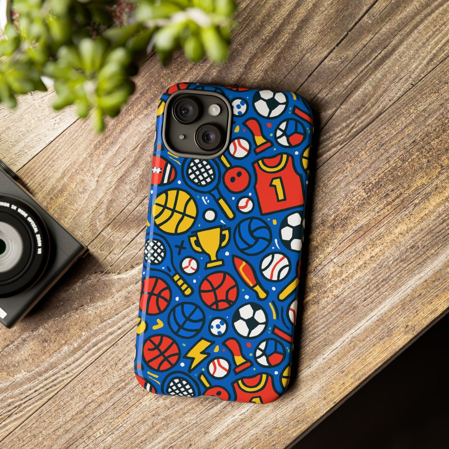 vibrant sports-themed protective phone case with 3d design for unique style – compatible with iphone 13, 14, 15 & 16 – all models including pro, pro max & plus