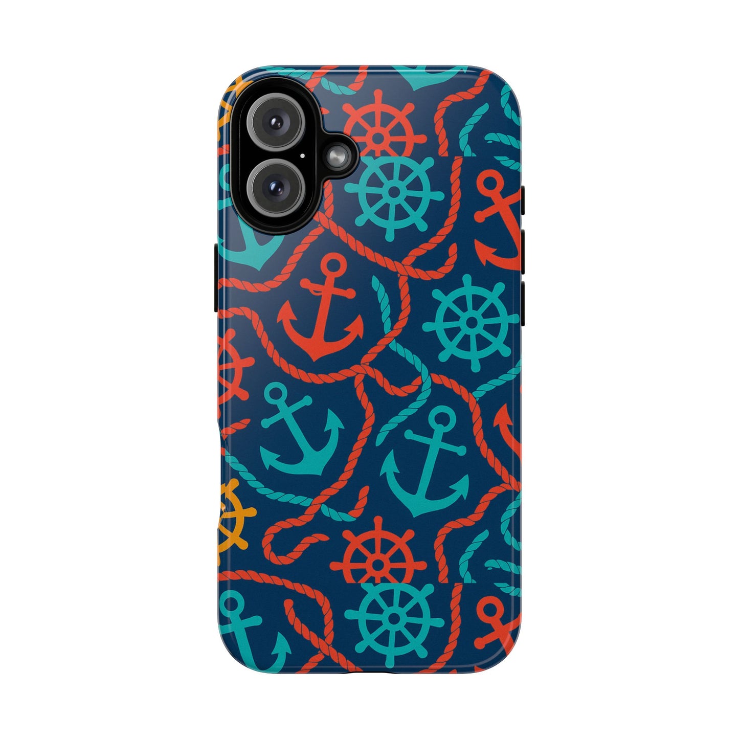 nautical multicolour 3d wrap protective phone case for unique style and robust protection compatible with iphone 13, 14, 15 & 16 – all models including pro, pro max & plus