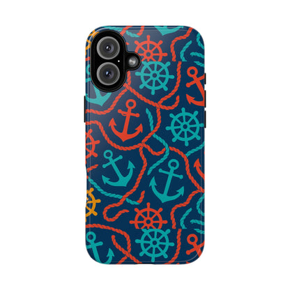 Nautical Multicolour 3D Wrap Protective Phone Case for Unique Style and Robust Protection Compatible with iPhone 13, 14, 15 & 16 – all models including Pro, Pro Max & Plus