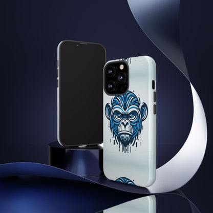 Blue Animal Create 21 3D Wrap Phone Case for Kids and Teens Shockproof UV Protected Durable Silicone Cover with Retro Anime and Comic Inspired Design