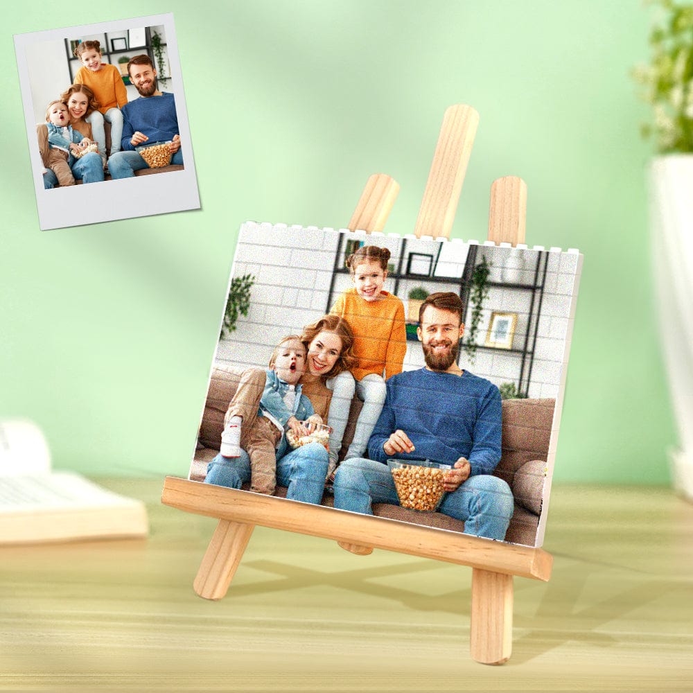 wedding gifts personalized building brick photo block square shape display for friends, family and teachers