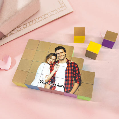 Custom Magnetic Building Blocks with Your Design for Kids and Adults, Waterproof, UV Printed, Creative Fun Gift for Friends and Family, 13.9 x 9.2 x 2.3cm