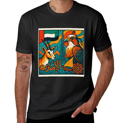 Men's 100% Cotton Short Sleeve T-Shirt with Stylish Double-Sided Print for Fitness and Casual Wear, Unisex Fit, Comfortable and Breathable, Great Gift for Active Men