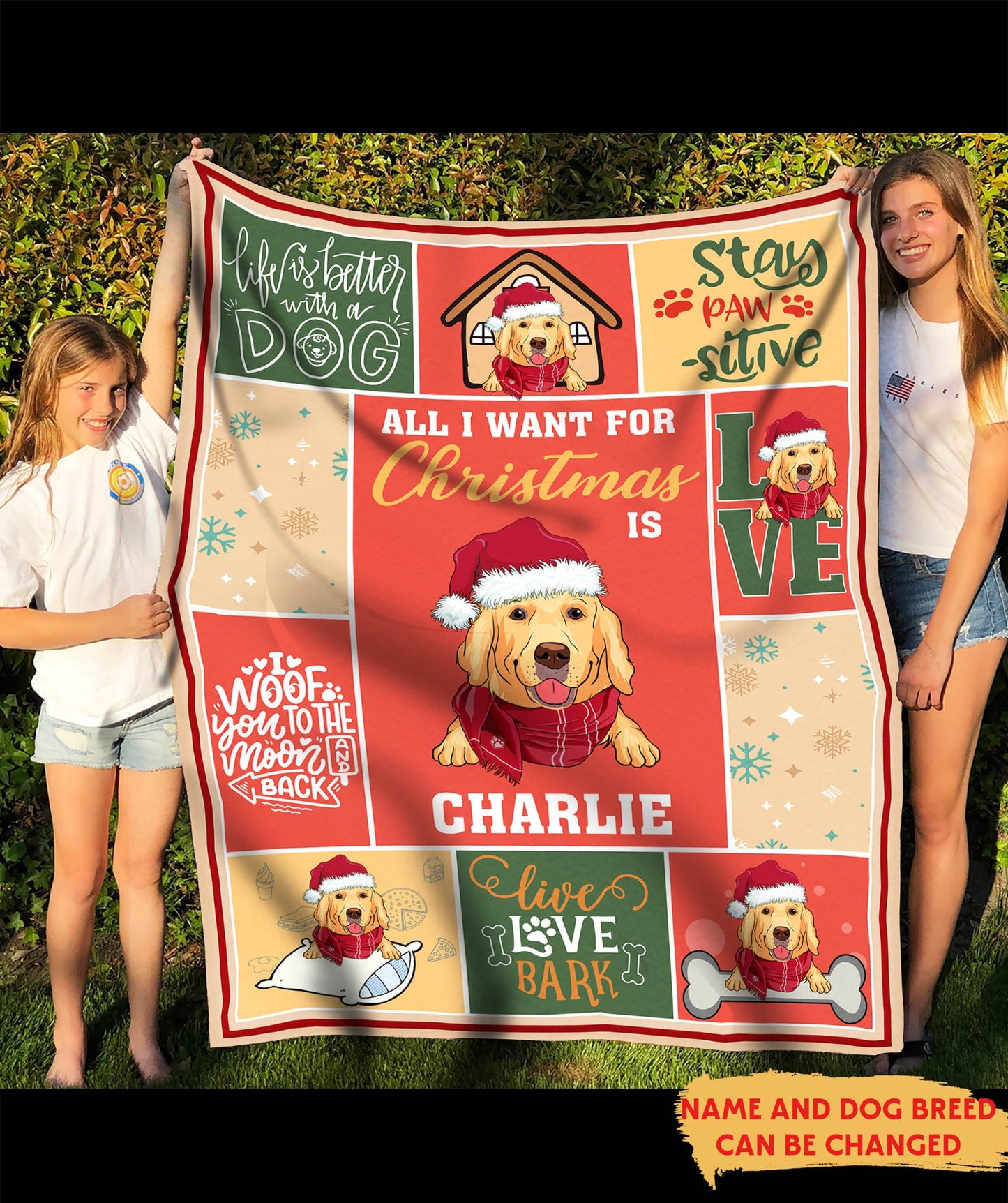 all i want - personalized custom fleece blanket for pet lovers, super soft sherpa throw, machine washable, multiple sizes available