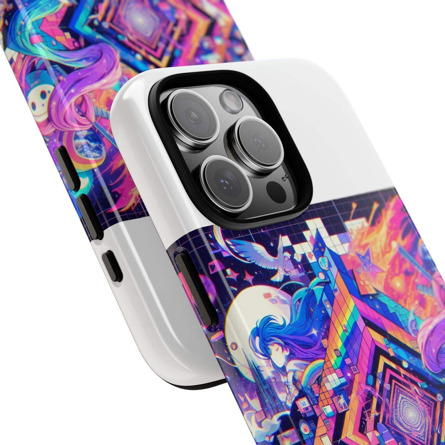 no cap just facts 3d wrap protective phone case for anime lovers, durable shock absorption, uv protected, stylish accessory for men and women