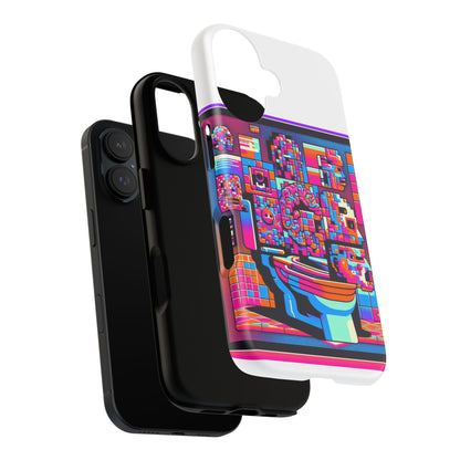 Toilet Head Big Brain 3D Wrap Protective Phone Case for Anime Lovers, Durable TPU Silicone, UV Protected, Stylish Gift for Birthdays and Holidays