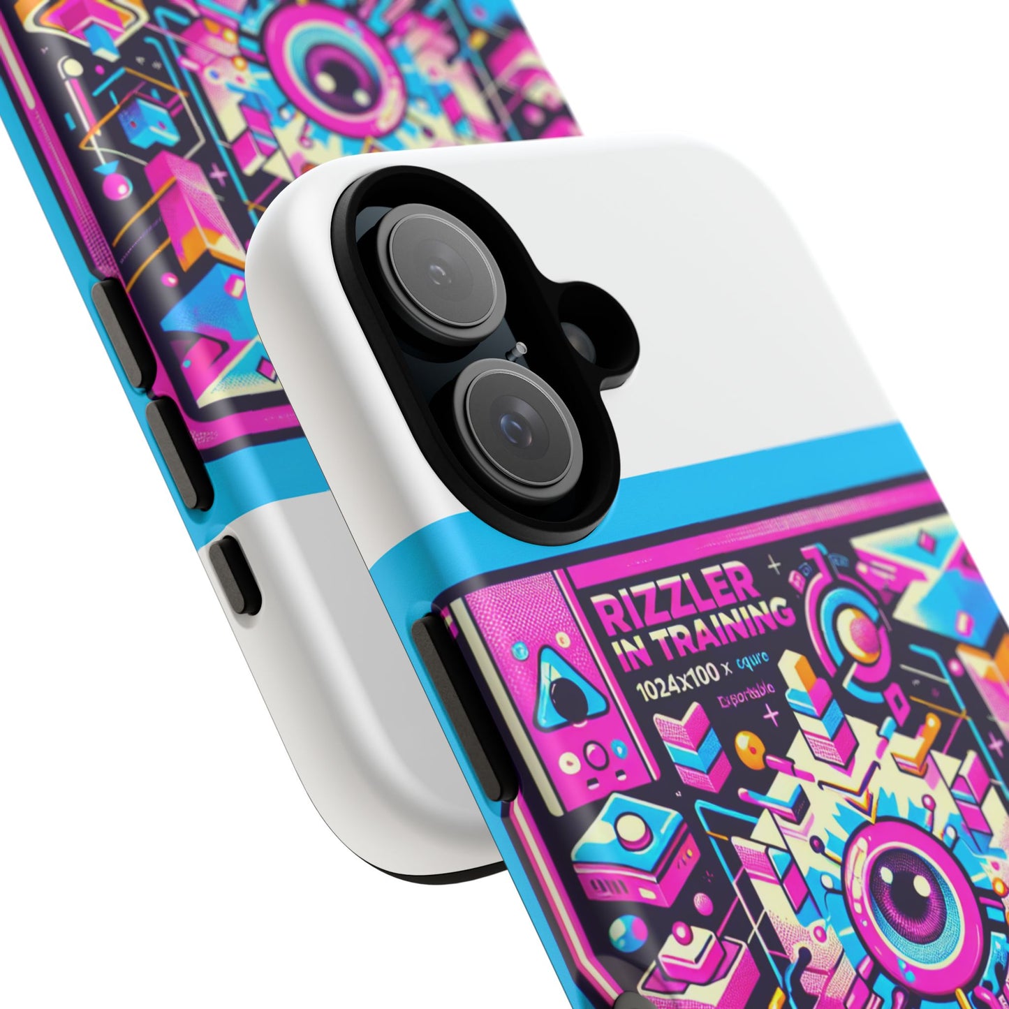 rizzler in training 3d wrap protective phone case for anime lovers