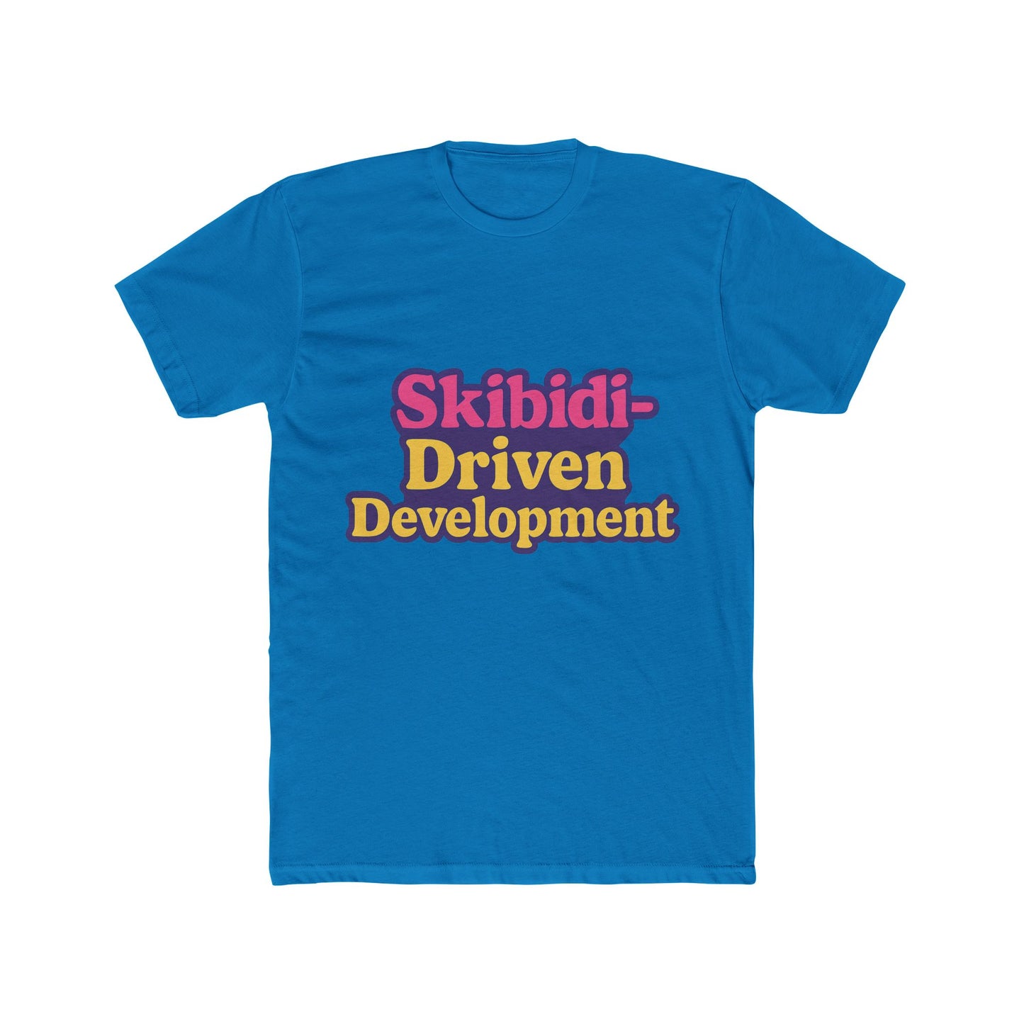 skibidi-driven development meme purple unisex t-shirt - trendy viral graphic tee