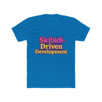 Skibidi-Driven Development Meme Purple Unisex T-Shirt - Trendy Viral Graphic Tee