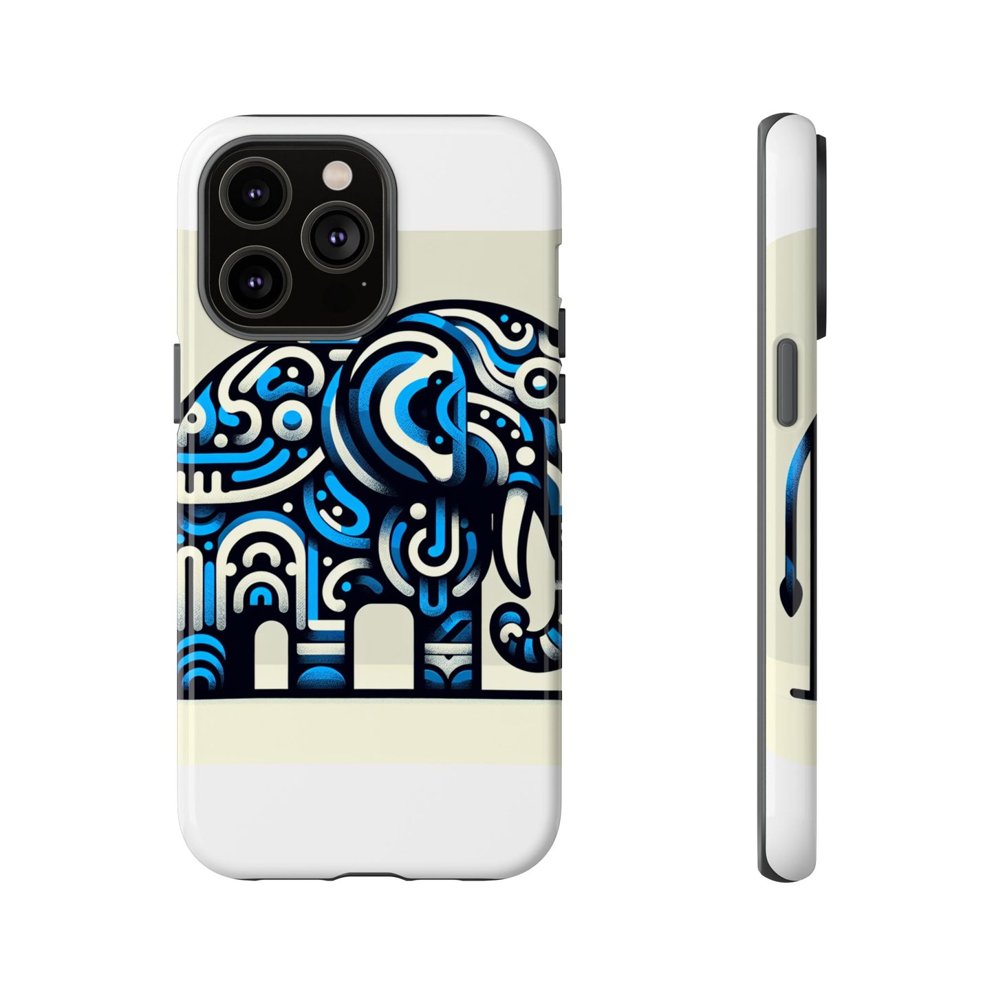 vibrant 3d elephant design protective phone case for stylish protection compatible with iphone 13, 14, 15 & 16 – all models including pro, pro max & plus