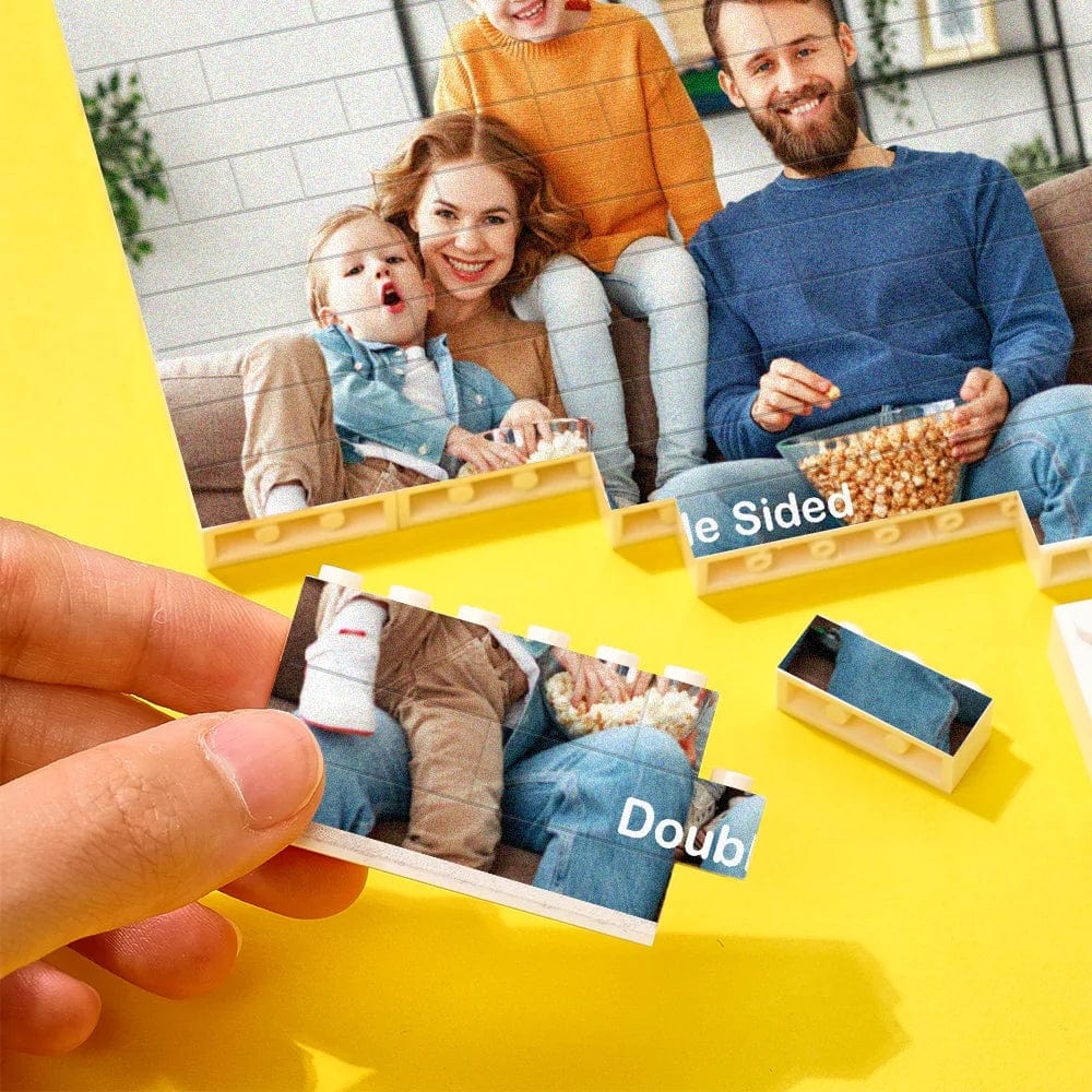 wedding gifts personalized building brick photo block square shape display for friends, family and teachers