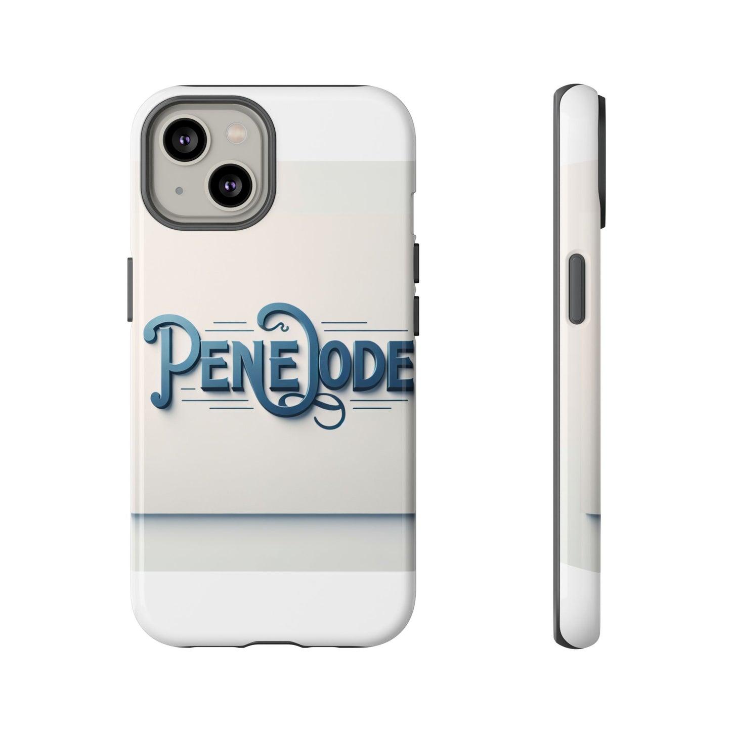 elegant blue typography phone case stylish accessory for self-expression compatible with iphone 13, 14, 15 & 16 – all models including pro, pro max & plus