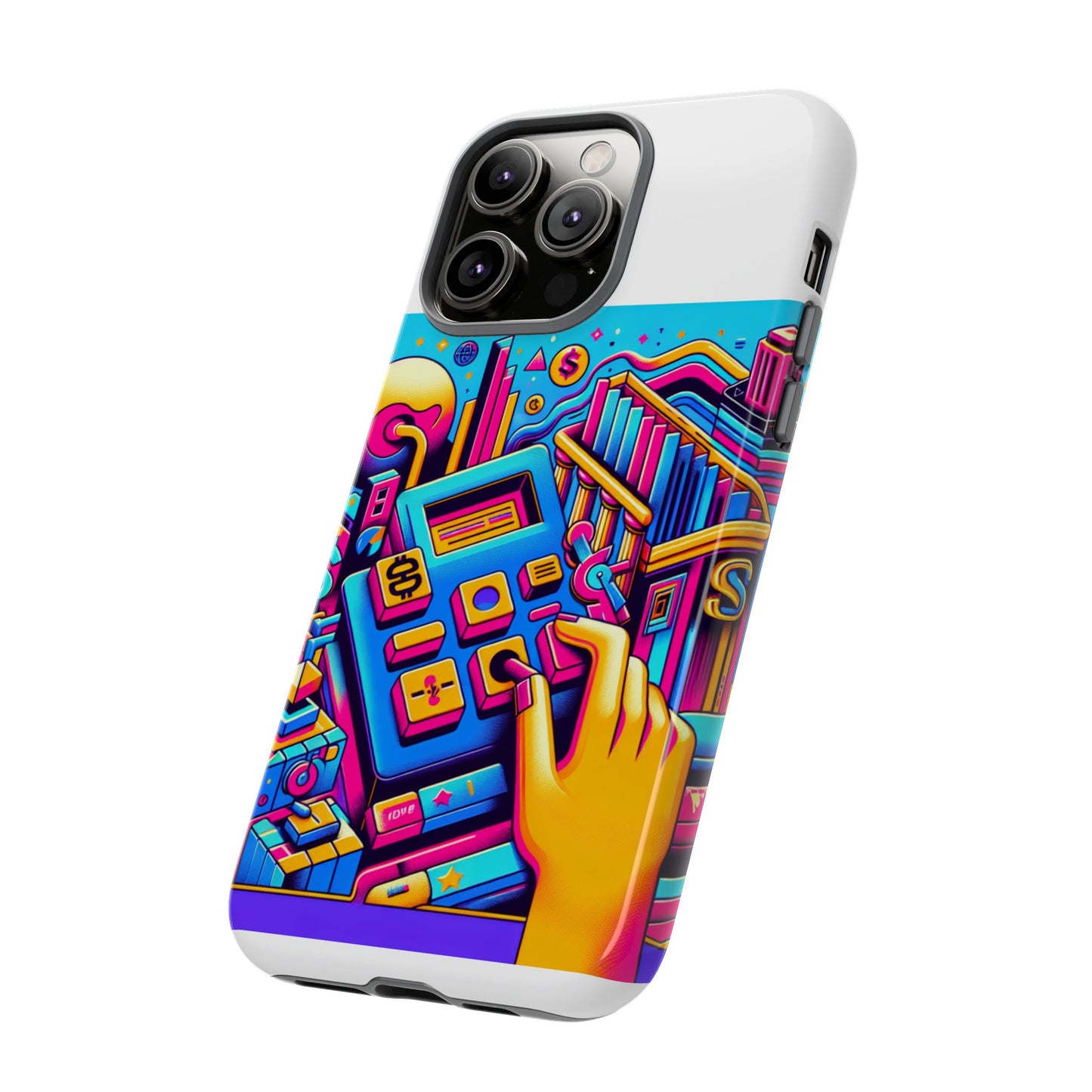 fantum finance dept protective phone case, 3d wrap design, durable silicone liner, uv protected, ideal gift for tech enthusiasts and anime lovers