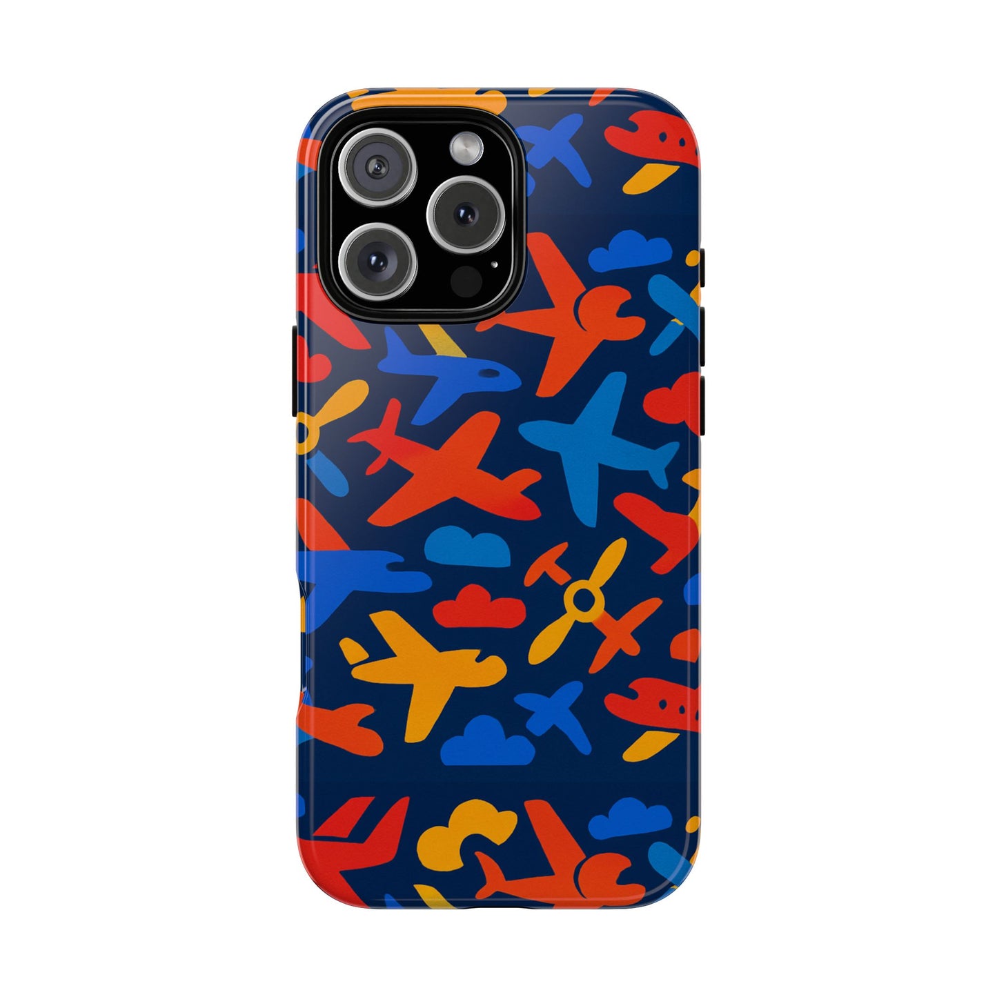 vibrant 3d wrap protective phone case with colourful aviation design for stylish protection compatible with iphone 13, 14, 15 & 16 – all models including pro, pro max & plus