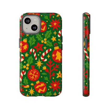 Vibrant Christmas Themed 3D Wrap Phone Case for Smartphones - Fun Holiday Accessory for Self-Expression Compatible with iPhone 13, 14, 15 & 16 – all models including Pro, Pro Max & Plus