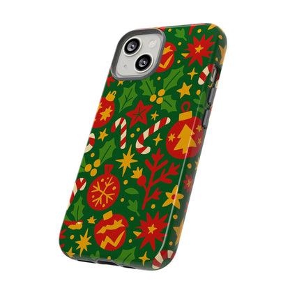 Vibrant Christmas Themed 3D Wrap Phone Case for Smartphones - Fun Holiday Accessory for Self-Expression Compatible with iPhone 13, 14, 15 & 16 – all models including Pro, Pro Max & Plus