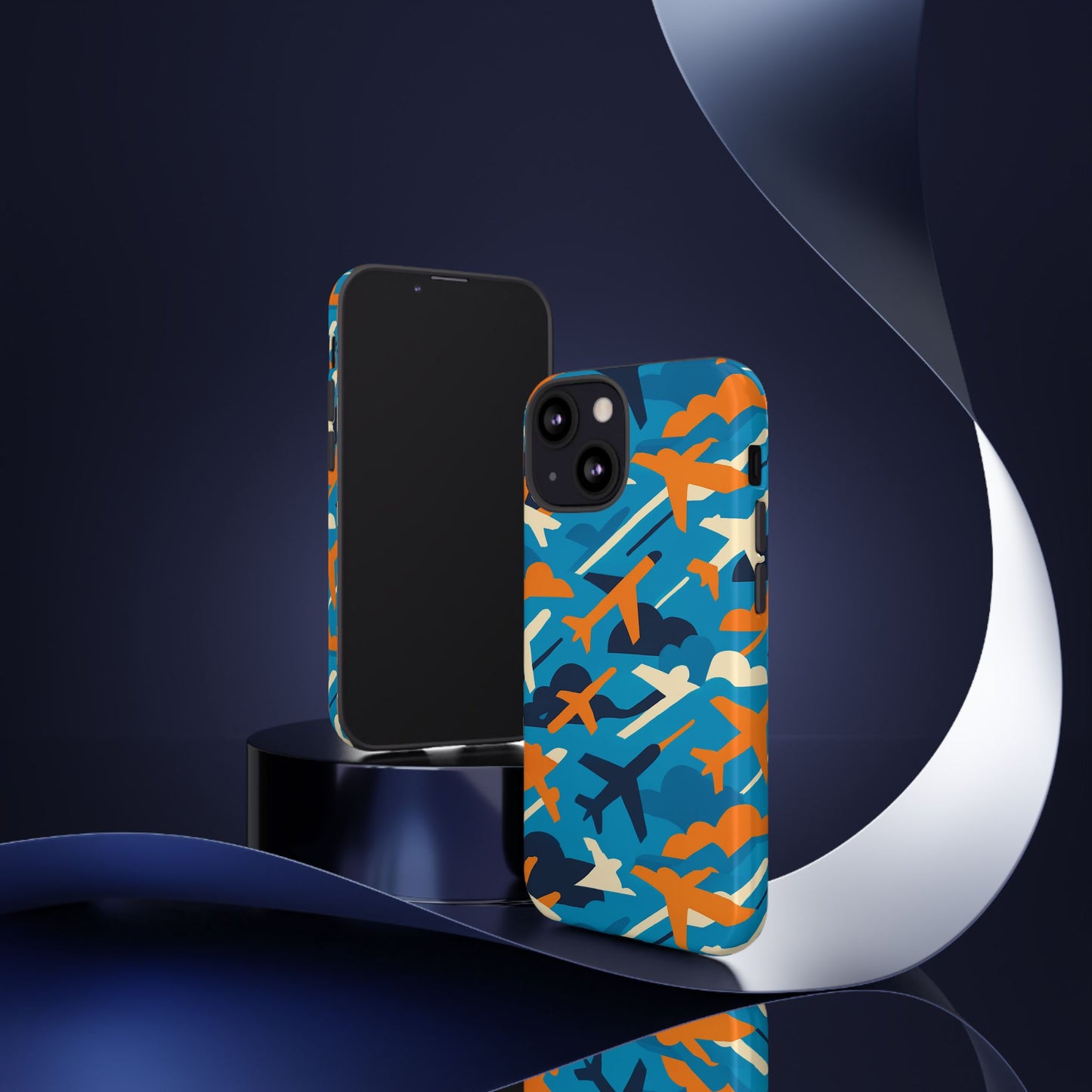 vibrant aviation-themed protective phone case with 3d wrap design – stylish accessory for self-expression – compatible with iphone 13, 14, 15 & 16 – all models including pro, pro max & plus