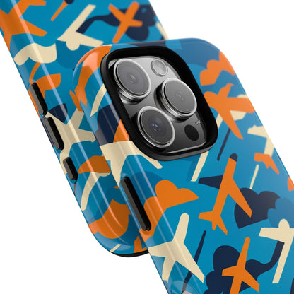 Vibrant Aviation-Themed Protective Phone Case with 3D Wrap Design – Stylish Accessory for Self-Expression – Compatible with iPhone 13, 14, 15 & 16 – all models including Pro, Pro Max & Plus