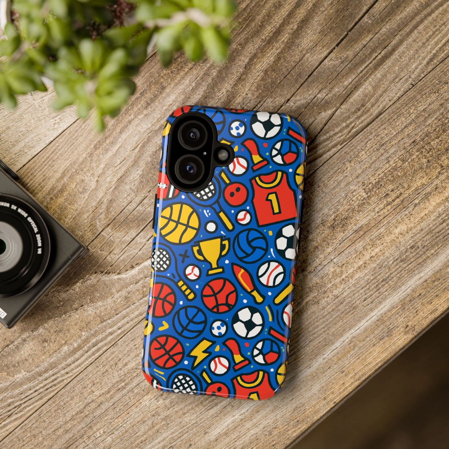 vibrant sports-themed protective phone case with 3d design for unique style – compatible with iphone 13, 14, 15 & 16 – all models including pro, pro max & plus