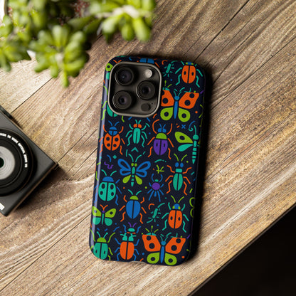 Vibrant 3D Insect Phone Case Colourful Stylish Protective Cover Unique Design for Men and Women Compatible with iPhone 13, 14, 15 & 16 – all models including Pro, Pro Max & Plus