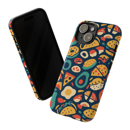 Vibrant Food-Themed Protective Phone Case with 3D Design for Stylish Protection Compatible with iPhone 13, 14, 15 & 16 – all models including Pro, Pro Max & Plus