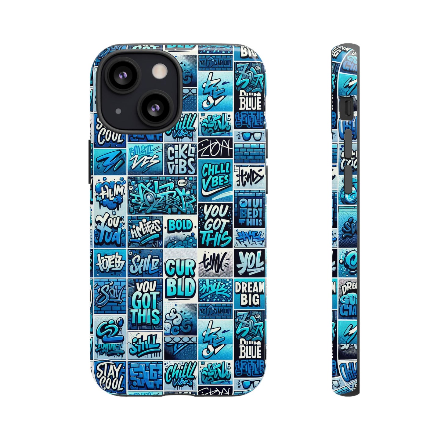 vibrant blue 3d wrap protective phone case featuring retro alphabet design for stylish smartphone protection compatible with iphone 13, 14, 15 & 16 – all models including pro, pro max & plus