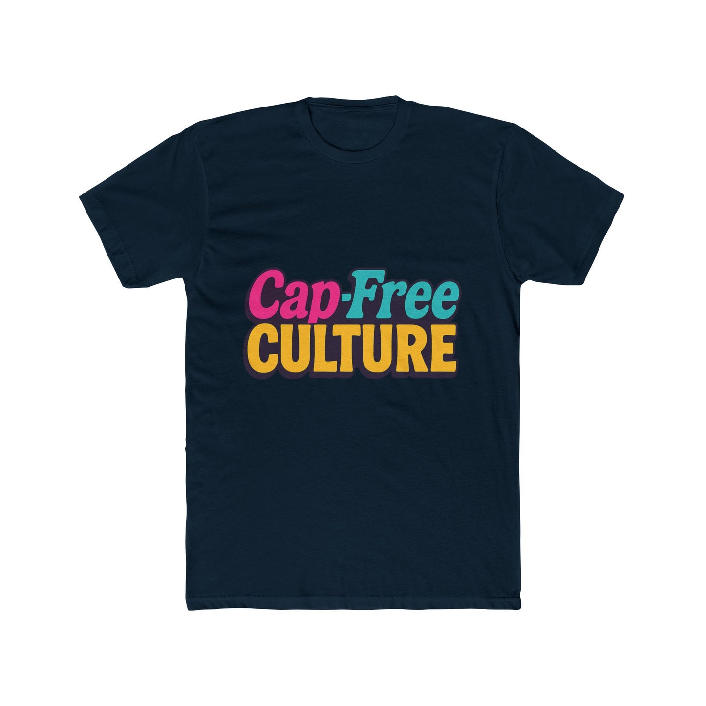 cap-free culture multicolor unisex t-shirt – vibrant alphabet graphic tee for casual wear, comfortable all-day fit