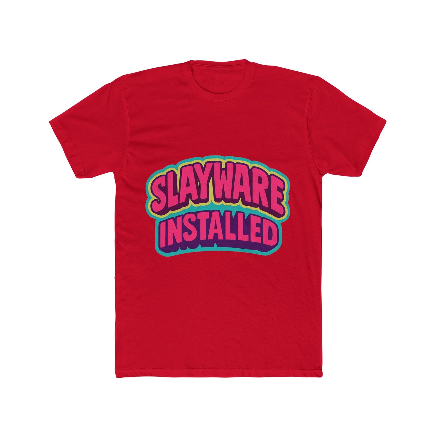 slayware installed unisex t-shirt – multicolor meme graphic tee – comfort and style for men & women