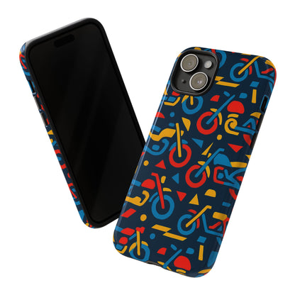 Multicolour Motorcycle Phone Case – Vibrant Art Design for Stylish Protection – Compatible with iPhone 13, 14, 15 & 16 – All Models Including Pro, Pro Max & Plus