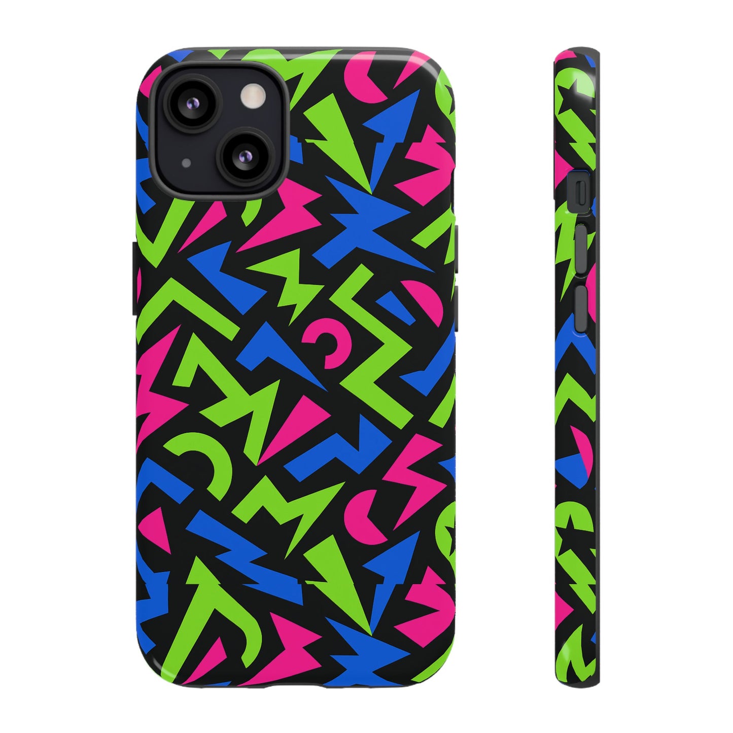 y2k multicolour 4 protective phone case with 3d design – stylish protection for unisex smartphones compatible with iphone 13, 14, 15 & 16 – all models including pro, pro max & plus