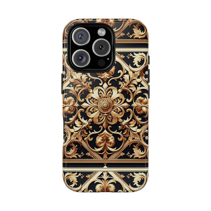 Pattern Image 5 Vibrant Anime Comic Style Shockproof Phone Case with Ornate Baroque Design Compatible with iPhone 13, 14, 15 & 16 – all models including Pro, Pro Max & Plus