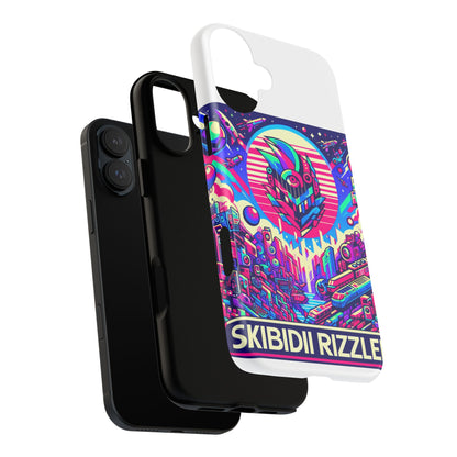 Skibidi Rizzler Protective Phone Case with 3D Wrap Design, Shock Absorbing TPU Silicone, UV Protected, Ideal Gift for Anime and Comic Culture Fans