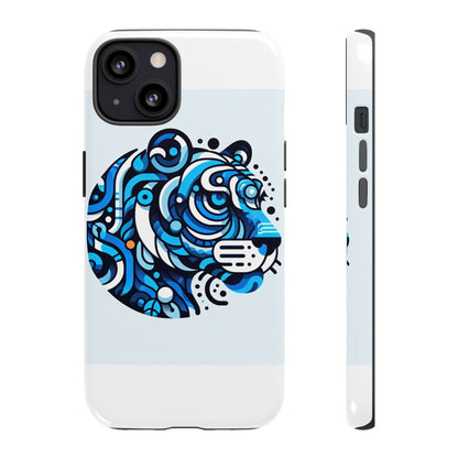 Vibrant 3D Wrap Protective Phone Case with Unique Blue Lion Design for Stylish Expression and Fun Accessories Compatible with iPhone 13, 14, 15 & 16 – all models including Pro, Pro Max & Plus