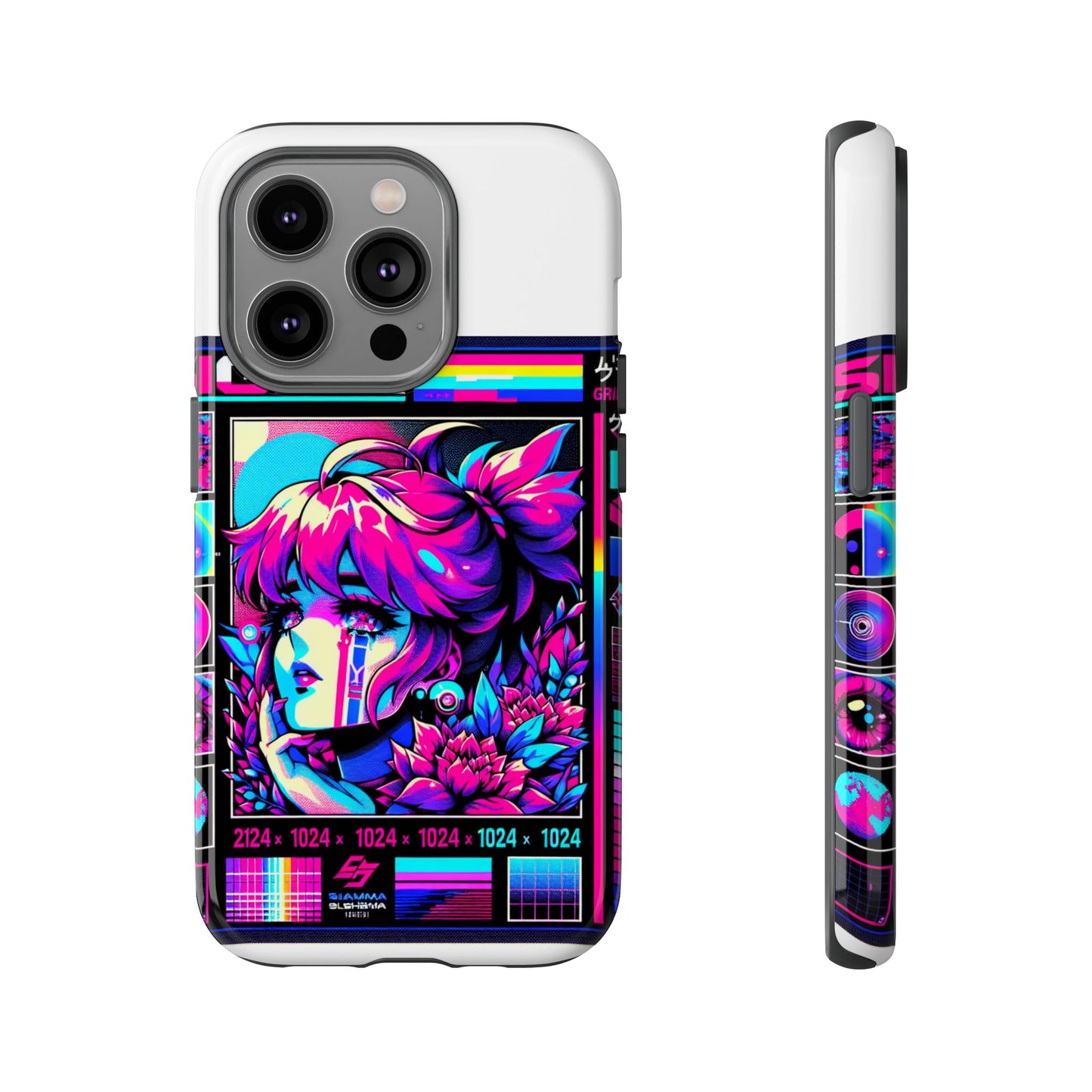 sigma grindset 3d wrap protective phone case for anime lovers, durable shock absorption, uv protected, stylish accessory for unique self-expression