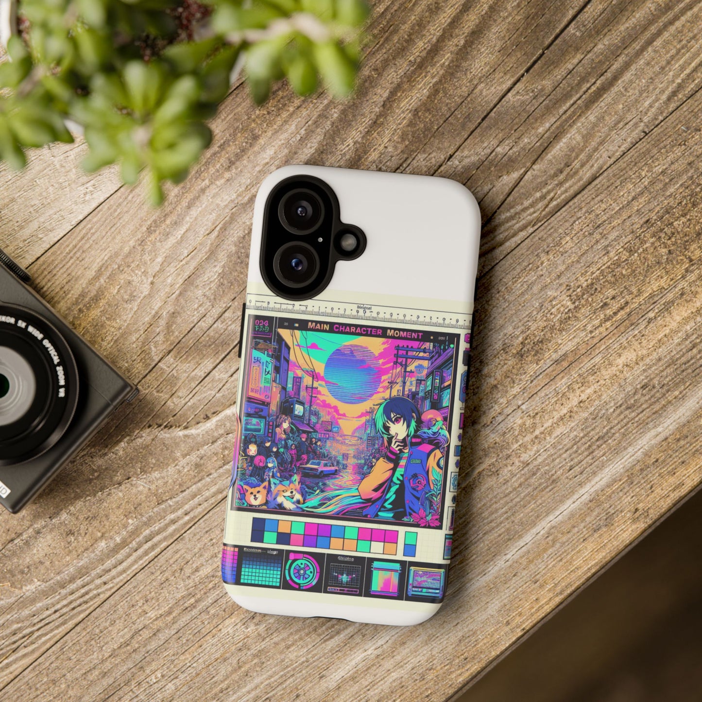 main character moment protective phone case, 3d wrap design, durable tpu silicone, uv protected, anime and comic inspired, unique gift for tech enthusiasts