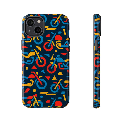 Multicolour Motorcycle Phone Case – Vibrant Art Design for Stylish Protection – Compatible with iPhone 13, 14, 15 & 16 – All Models Including Pro, Pro Max & Plus