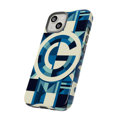 Letter Blue Alphabet G Phone Case with 3D Wrap and Shock Absorption for Kids and Teens Stylish Protective Cover for Smartphones