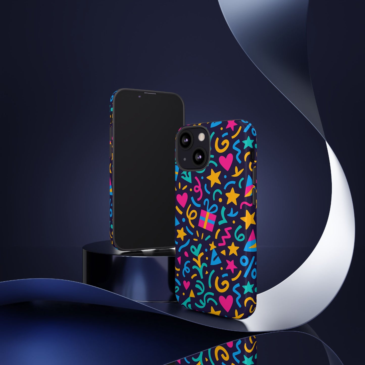 vibrant multicolour retro phone case with fun 3d design for stylish protection and unique expression compatible with iphone 13, 14, 15 & 16 – all models including pro, pro max & plus