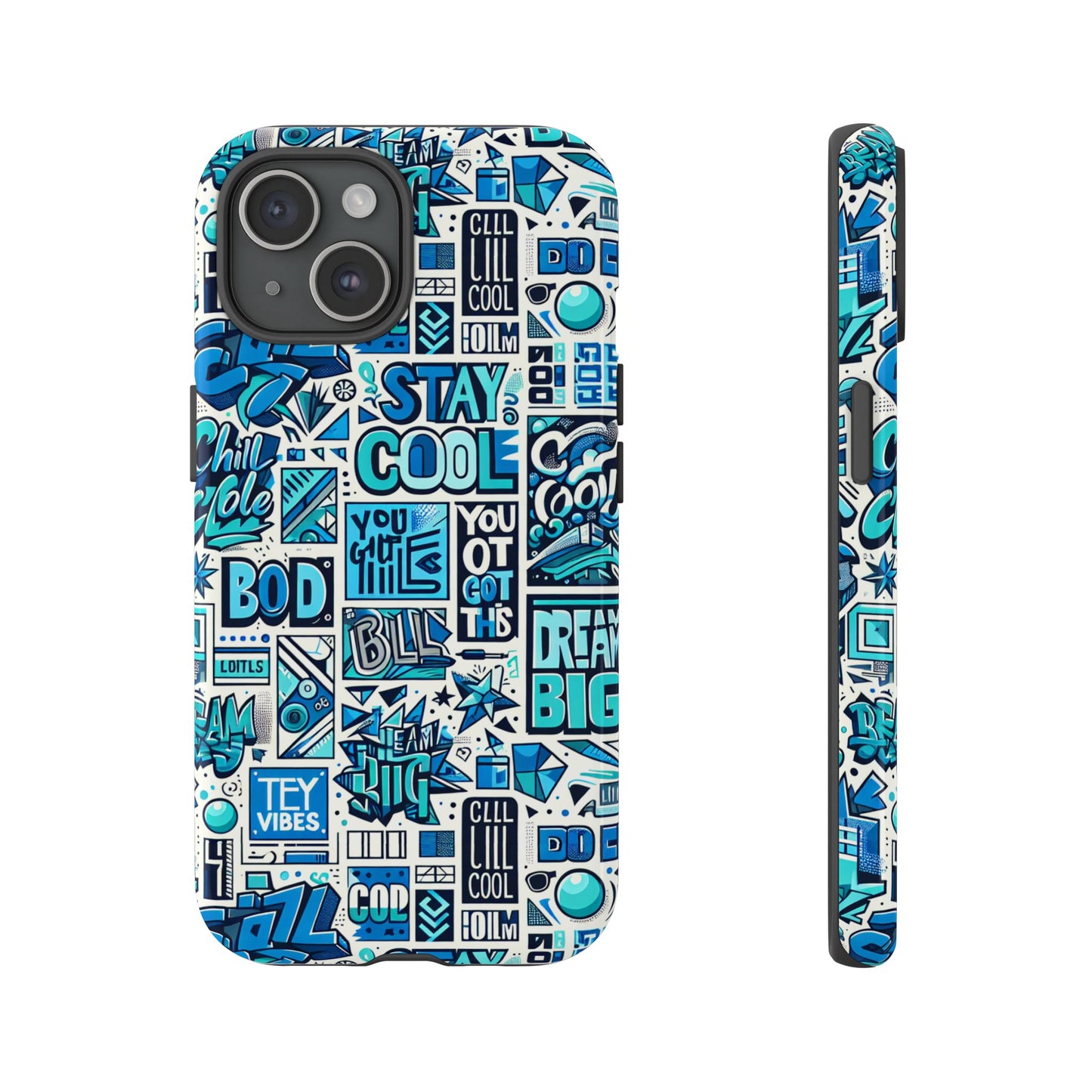 blue pattern image 10 phone case for men women shockproof protective cover with 3d wrap design and uv protection