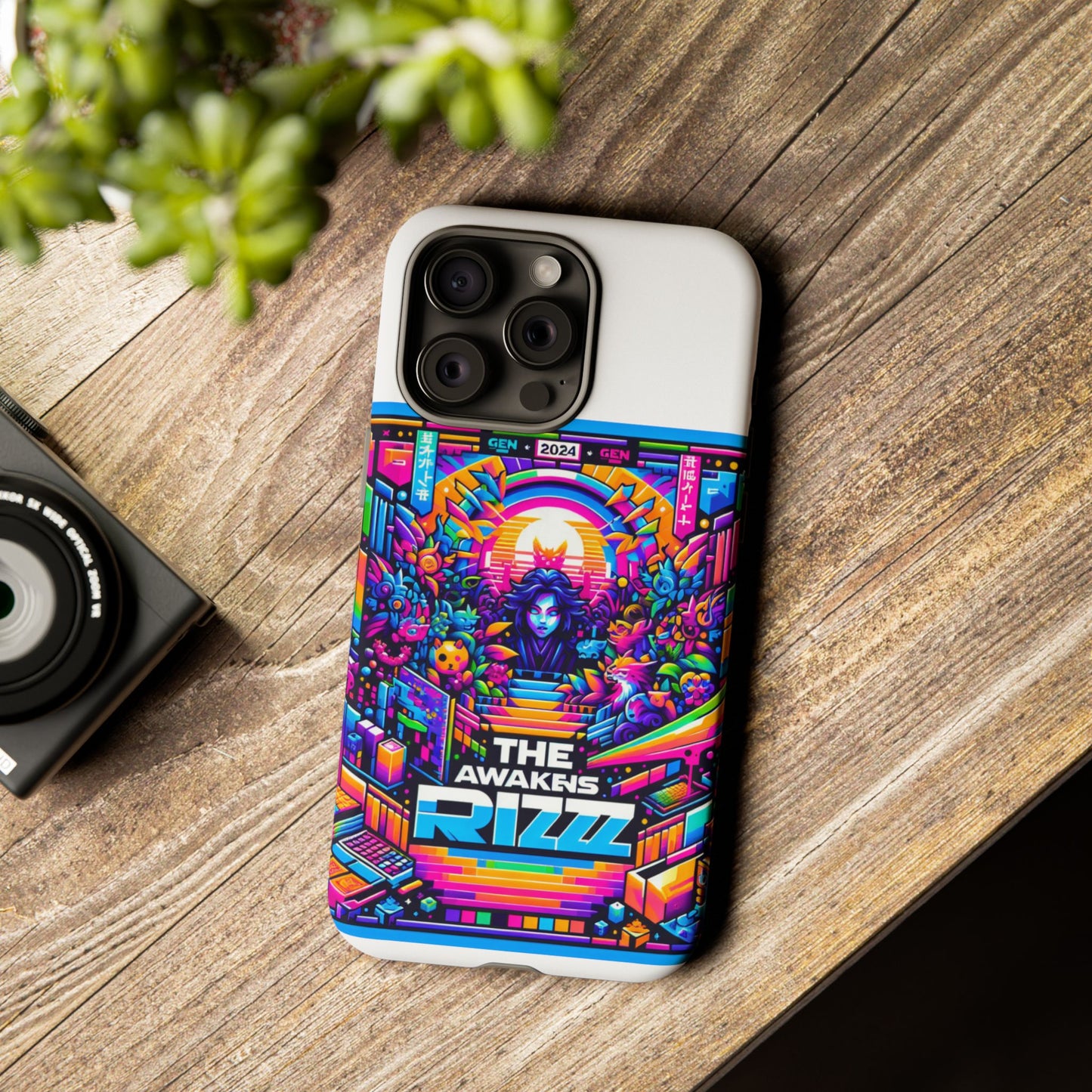 the rizz awakens 3d wrap protective phone case for anime and comic lovers
